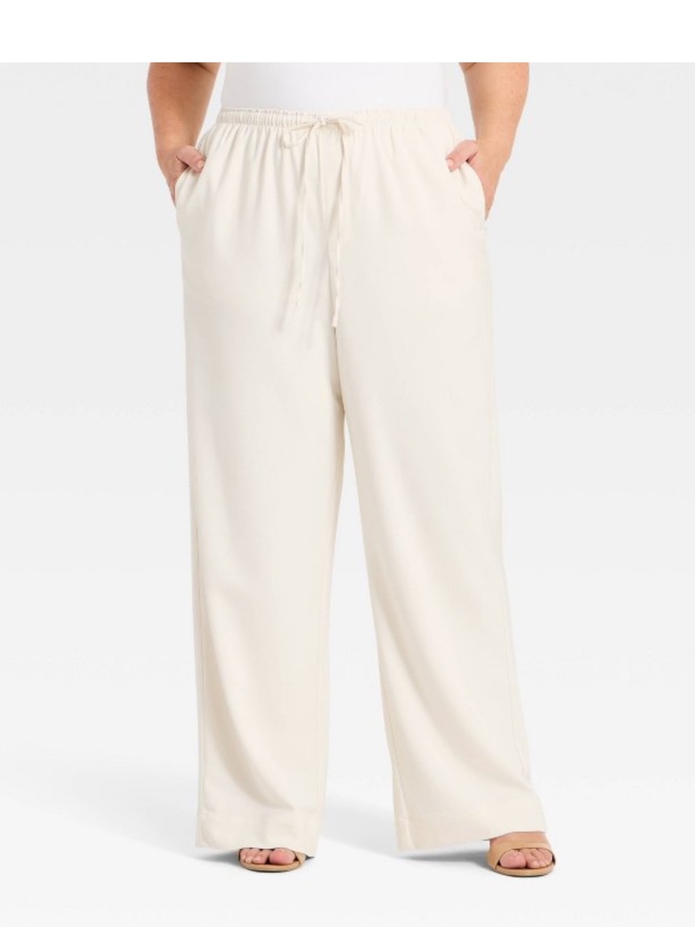 A New Day Effortless Pull On Pants in Cream
